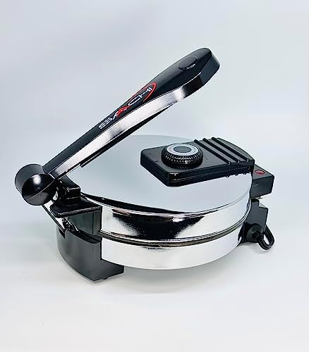 Saachi SA1650 Electric Non-Stick Roti Chapati Flat Bread Wraps/Tortilla Maker with Temperature Control