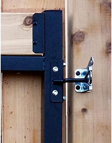 Adjust-A-Gate® AG72LTP-ZR0110 Medium - Wide Corrosion Resisting Steel Full-Frame Anti-Sag Fence Gate Kit – Fits Openings of 36" - 72"