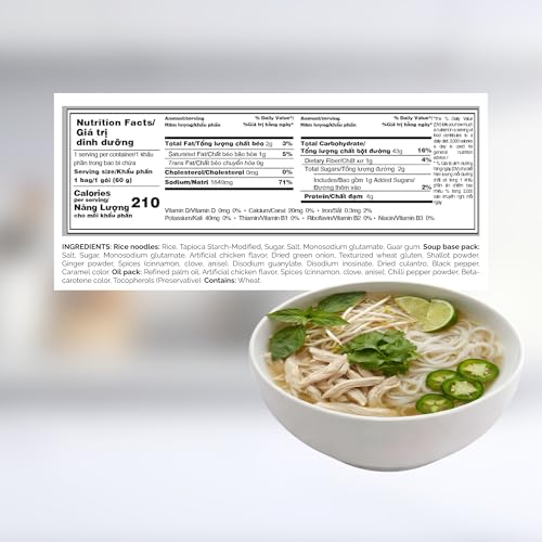 VIFON Phở Bò Vietnamese Style Instant Rice Noodles, 2.11 oz (Pack of 24) | Halal Certified | Authentic Vietnamese Phở | Ready in 3 Minutes