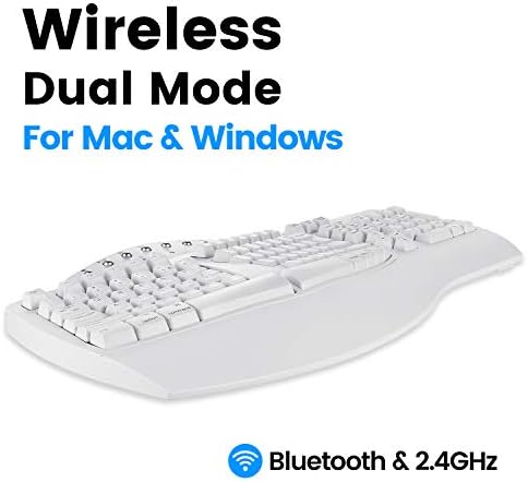 Perixx PERIBOARD-512B Wired Ergonomic Keyboard - Split Keyboard, Wrist Rest, Natural Typing - Wired USB Connectivity - US English - Black