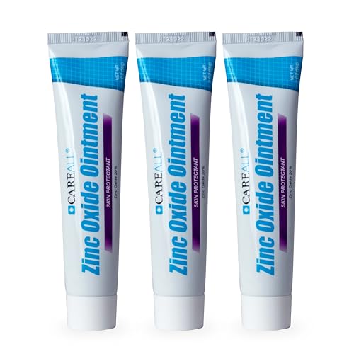 CareAll Zinc Oxide 20% Skin Protectant Barrier Ointment 2 oz (3 Pack), Relieves