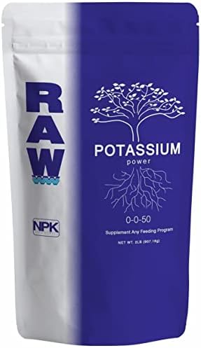 RAW Potassium Fertilizer - Water Soluble High Potassium for Plants, 8 oz | Fertilizer for Garden Use and Vegetable Cultivation - Bloom & Fruiting Plant, Hydroponic and Greenhouse Production