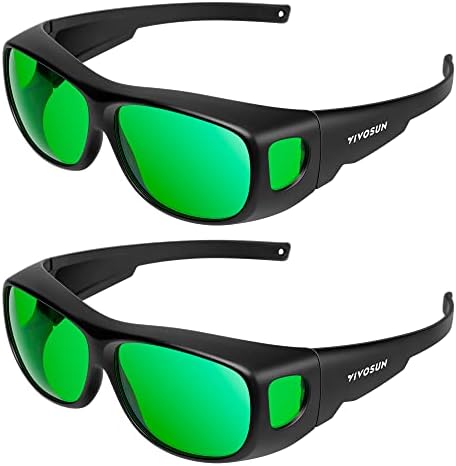 VIVOSUN Indoor Hydroponics LED Grow Room Glasses with Glasses Case