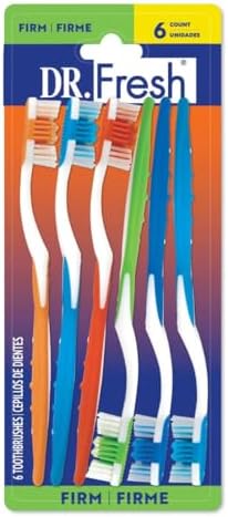 Dr. Fresh 6 Pack Firm Toothbrushes