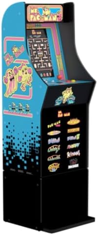 Arcade1Up Ms. Pac-Man Classic SE Arcade Machine, 13 Classic Games | 4 Feet Tall with 15.6-Inch IPS Color Monitor, Dual Speakers and Wi-Fi Leaderboards