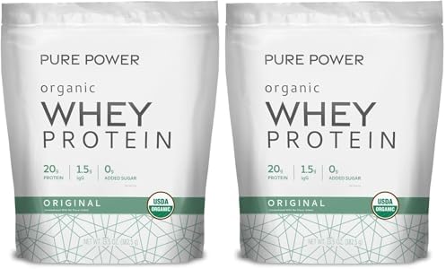 Dr. Mercola Pure Power Organic Whey Protein, 20 g, 20.60 oz (15 Servings)