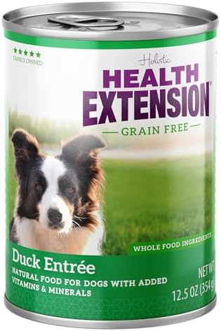 Health Extension Lamb Entrée Wet Dog Food, 12.5 oz – Protein-Rich Recipe, Hydration Support, Ideal for Sensitive Stomachs (Case of 12 Cans)