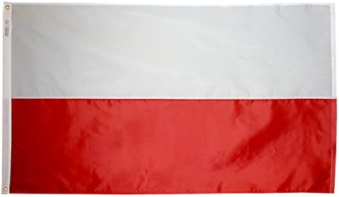 Annin Flagmakers Poland Flag - 2 x 3 Feet (Model 196822) | USA-Made to Official United Nations Design Specifications