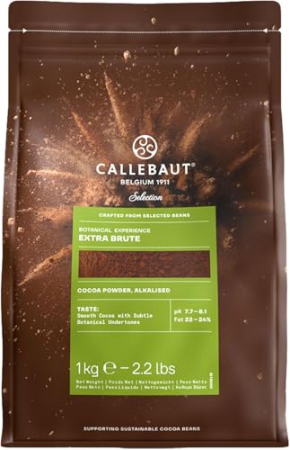 Cacao Barry Cocoa Powder 100% Cocoa Extra Brute, 2.2 lb