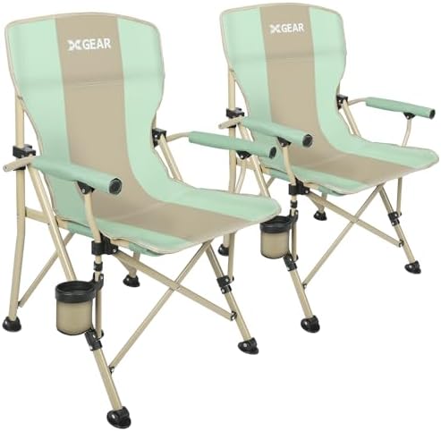 XGEAR Portable Camping Chair for Adutls Outdoor Camp Chairs,Blue