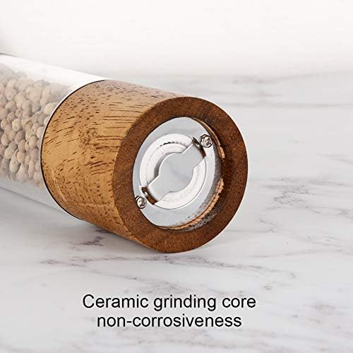 XWXO Premium Acrylic Salt and Pepper Grinder Set -8 Inches-Pack of 2