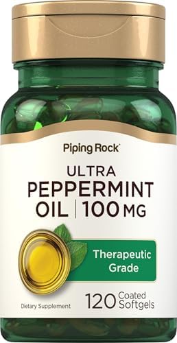 Piping Rock Peppermint Oil Softgel Capsules | 100mg | 120 Pills