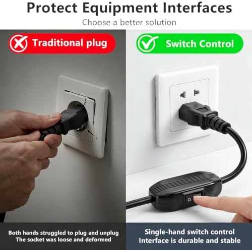 Duttek Power Cord with Switch