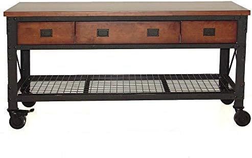 Duramax Rolling Workbench Furniture 72 in. x 24 in. with 3 Drawers, for Home, Garage, Workshop