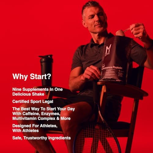 Mdrive Start Performance Protein Powder Chocolate Mousse 30 Servings | 9 in 1 Complete Nutrition Shake Adaptogen Blend Digestion Immune Nitric Oxide