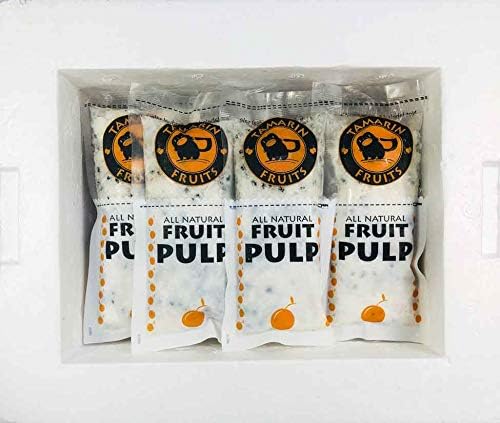 Tamarin Fruits All Natural Frozen Fruit Pulp perfect for Juicing, Cocktails, Smoothies, Desserts, and Baking, No Sugar Added, Gluten Free with No Preservatives, (Yellow Dragon fruit, 4lbs)
