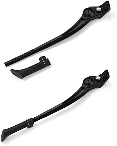 BlueSunshine Center Mount Bicycle Kickstand Adjustable Aluminum Alloy Bike Stand Fits For 24-28 Inch Bicycles (Black)