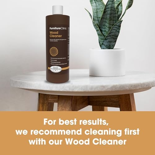 Furniture Clinic Boiled Linseed Oil | 500ml / 17 Fl Oz | Refined Oil for Wood Furniture, Stone & Metal | Fast Drying Glossy Finish | Restore & Protect | for Tables, Cabinets, Handles, & More