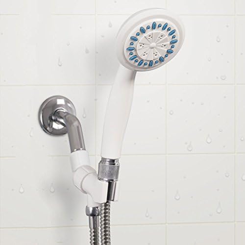 AquaSense 3-Setting Handheld Shower Head with Hose, Gray | 3-Setting Handheld Shower Head with Hose Offers Flexible