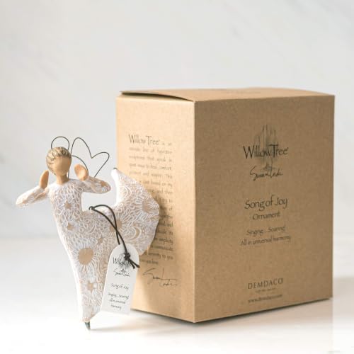Willow Tree Lots of Love Ornament, Sculpted Hand-Painted Figure | Celebrating Friendship and Sentiment, Cast from a Susan Lordi Original Carving, Cast Resin Keepsake, Ready to Hang