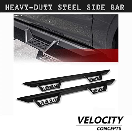 Modular Drop Step Nerf Bars Board Matte Black 2007-2018 For Toyota Tundra CrewMax Cab