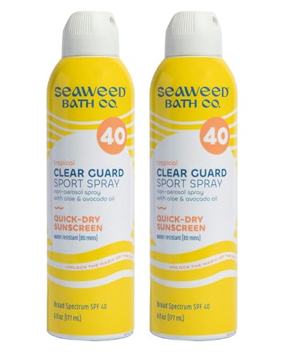 Seaweed Bath Co. Clear Guard SPF 40 Sport Broad Spectrum Sunscreen, 6 oz