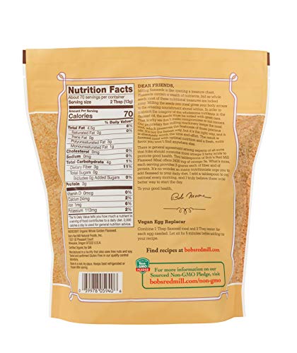 Bob's Red Mill Organic Golden Flaxseed Meal, 32oz (4 Pack)