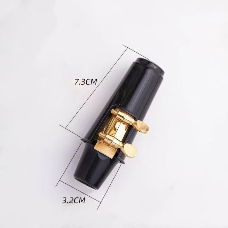 4 Pack Alto Saxophone Mouthpiece Cap Replacement Mouth Piece Plastic Protective Cover Ligature Attachment Protector for Sax Clarinet Woodwind