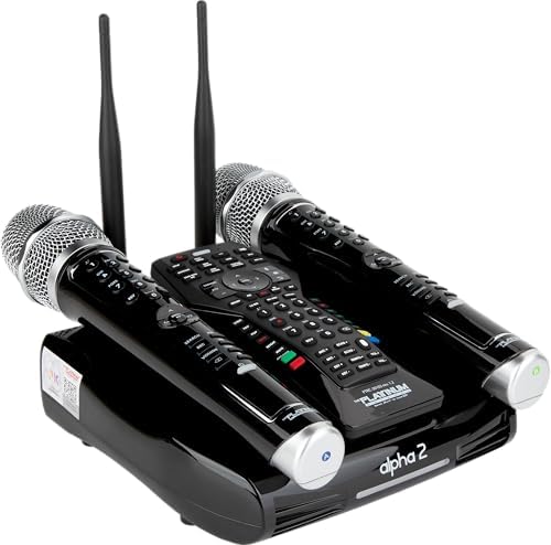 The Platinum Karaoke System for Adults Features Dual UHF Metal Wireless Dynamic Mic, Supports 4K UHD Movie Playback