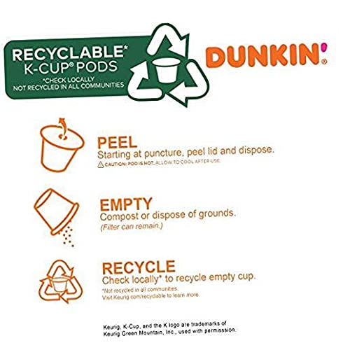 Dunkin' Donuts Coffee, Pumpkin Spice Flavored Coffee, K Cup Pods for Keurig Coffee Makers, 88 Count