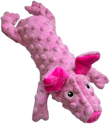 SPOT Skinneeez Extreme Stuffers Frog - Stuffing Free Dog Toy With Squeaker & Rip Stop Mesh Lining for Durability - Insert Plastic Bottle for Extra Crunch, For Small to Medium Puppies & Dogs - 14in