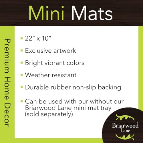 Briarwood Lane 5 O'clock Paradise Mini Mat 22x10 Indoor Outdoor Doormat