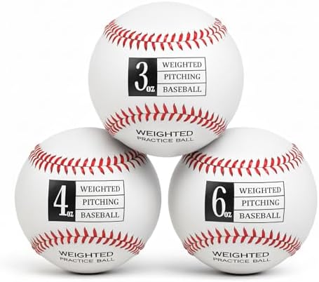 Thorza Weighted Baseballs for Pitching & Throwing Training - Velocity Building Balls for Hitting Practice & Strength Development - Youth to Pro