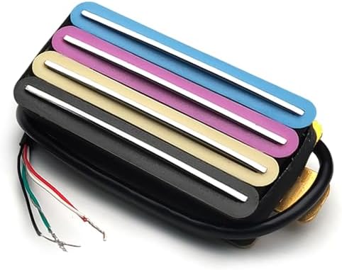 SAPHUE 2-Dual Blade Electric Guitar High Output Track Type Four Coil Humbucker Pickup Black
