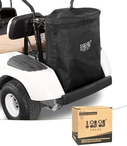 10L0L Golf Cart Cargo Bag for 2 Passenger Golf Carts, Storage Grocery Shopping Bag for Yamaha, EZGO TXT/RXV, Club Car DS/Precedent Golf Cart