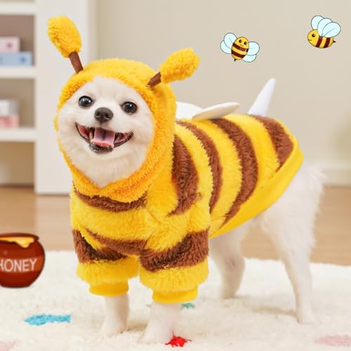 ANIAC Dog Hoodies Sweatshirt with Bunny Ears Spring Puppy Clothes for Small Dog Girl Boy Soft Doggy Sweater Cat Apparel Pet Clothing for Kitten