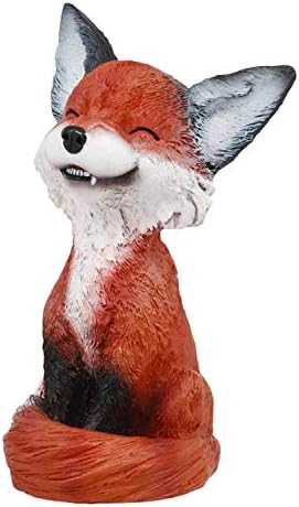 SUMMIT COLLECTION YTC Brown and Black Smiling Fox TeeHee Themed Decorative Figurine Statue