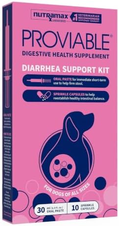 Nutramax Proviable Probiotics + Prebiotics for Dogs, Diarrhea Support Kit