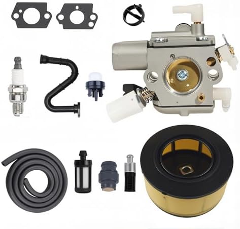 MS 251 C-BE Carburetor Tune Up Kit for Stihl Chainsaw | For MS231 MS231C MS231Z MS251 MS251C MS251CBE MS251C-BEQ MS251Z Replace 1143 120 0641 Zama