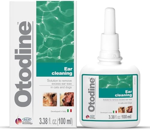 ICF Otodine Dog Ear Cleaner Solution Drops for Itchy Ears, Infections, Head Shaking, Scratching, Wax