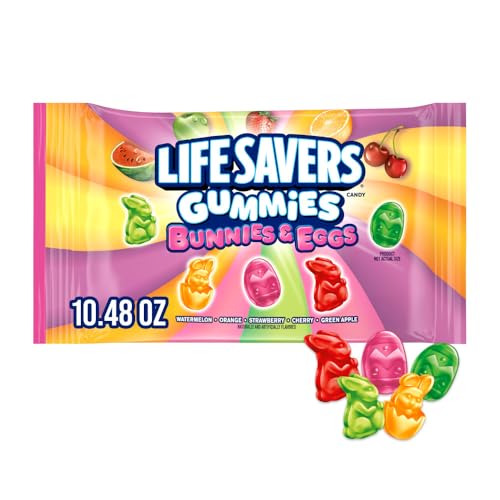 LIFE SAVERS Gummies Bunnies & Eggs Easter Candy Assortment, 9 Oz Bag