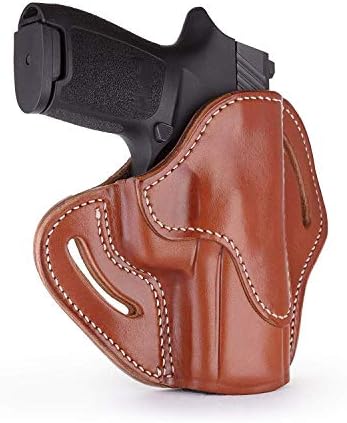 1791 Gunleather Holster Fits P320c, P229, H&K VP9, CZ P10C, Walther PDP | Right-handed OWB leather gun holster also fits CZ P10S, FN 509, H&K P2000, VP9SK, P30, Sig M18, Glock 45, Beretta PX4 Storm