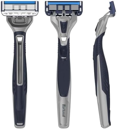 Barbasol Ultra 6 Plus Disposable Razor Value Pack (1 Pack/3 Total Razors) | Premium 6-Blade Disposable Razors, Close Shave technology