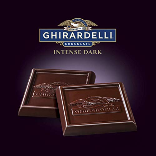 Ghirardelli Twilight Delight Intense Dark 72% Cacao Squares, 4.87 Oz, Pack of 2