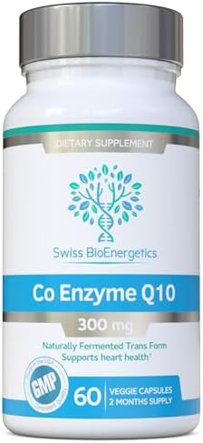 Co Enzyme Q10 CoQ10 300mg 60 Capsules - Superior Naturally Fermented Trans Form