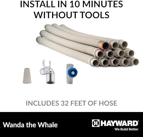 Hayward W3900 Wanda the Whale Above-Ground Suction Pool Cleaner for Any Size Pool, Automatic Pool Vacuum Cleaner