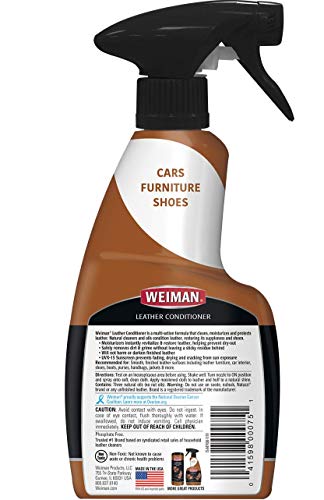 Weiman Leather Cleaner and Conditioner, 12 Fluid Ounce