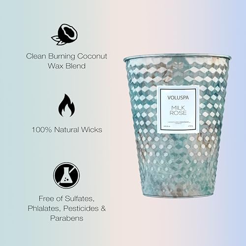 Voluspa BlackBerry Rose Oud, 2 Wick Tin Candle, 8 oz, 25 Hour Burn Time, Coconut Wax for Clean Burning, Handcrafted in The USA