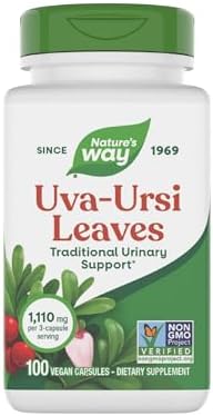 Nature's Way Uva Ursi, 1,440 mg per Serving, 100 Capsules (Packaging May Vary)