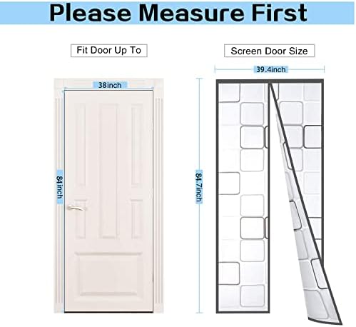 Insulated Door Curtain, Thermal Magnetic Self-Sealing EVA Door Screen Winter Stop Draft Keep Cold Out Door Cover for Kitchen, Bedroom